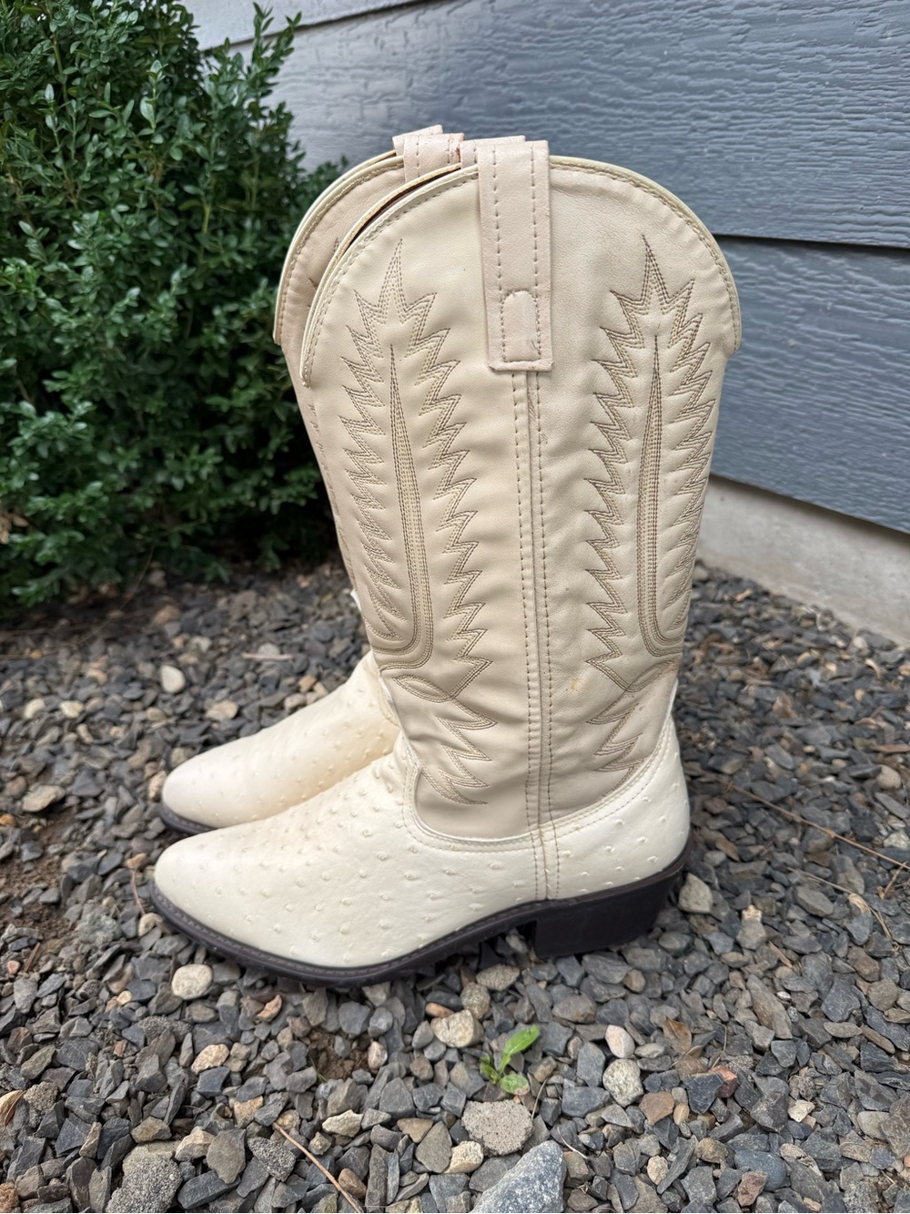 Cream Western Cowboy Boots Women’s 8.5 EW